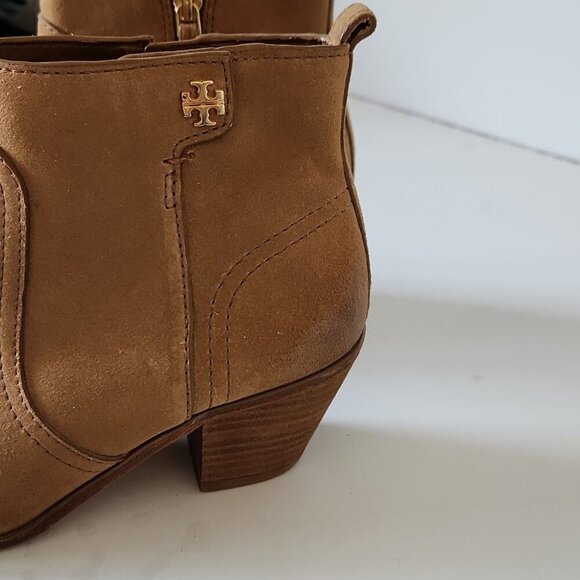 TORY BURCH | suede leather heeled boots size 5M - Picture 3 of 7